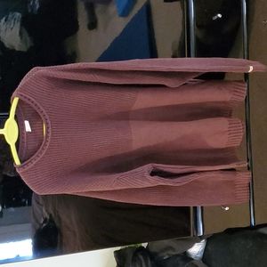 Columbia cable knit 100% cotton sweater. XXL. Burgundy
